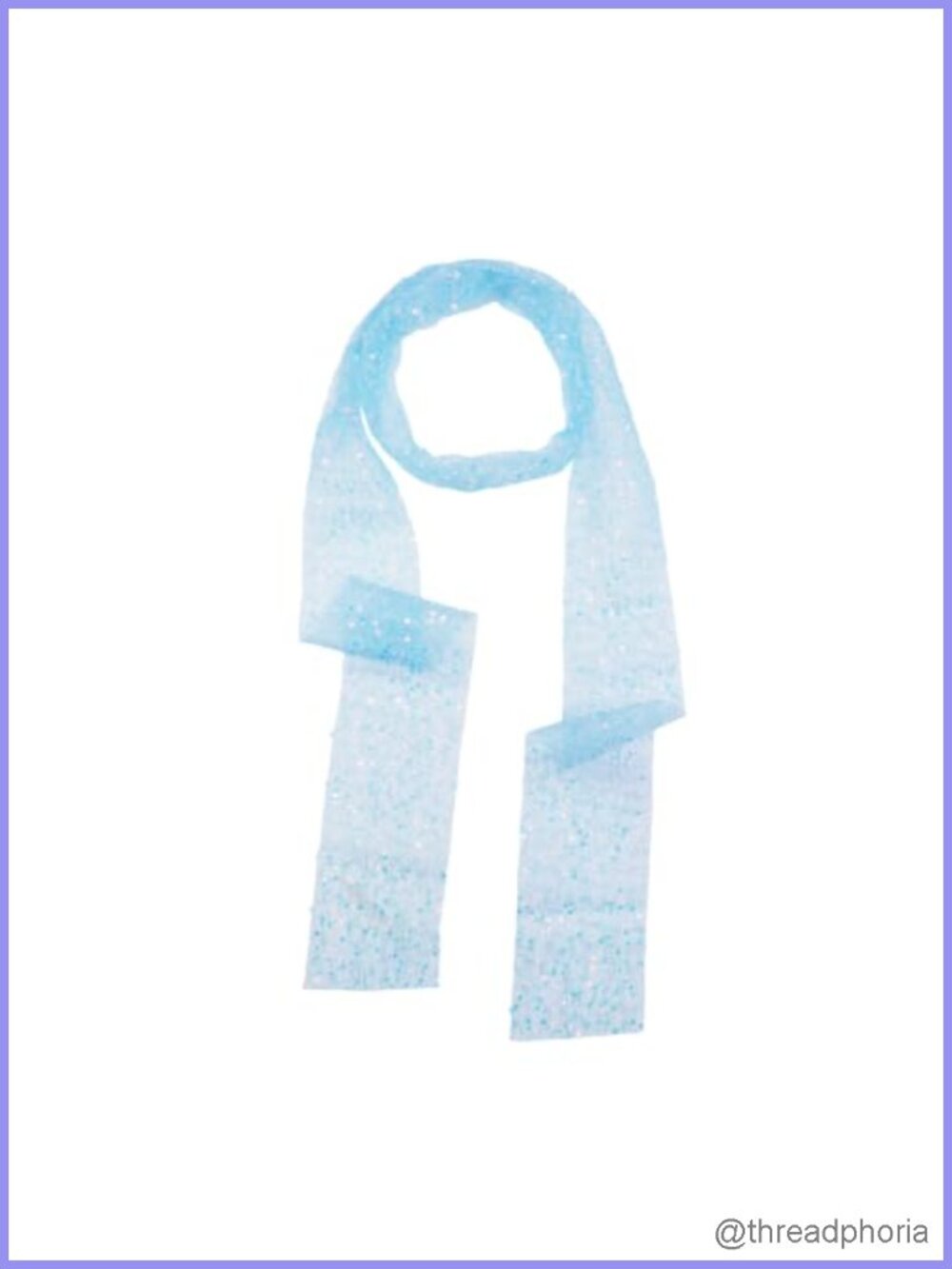 Sequin Neck Scarf Woman Sparkly Sheer Slender Long Fashion Wrap